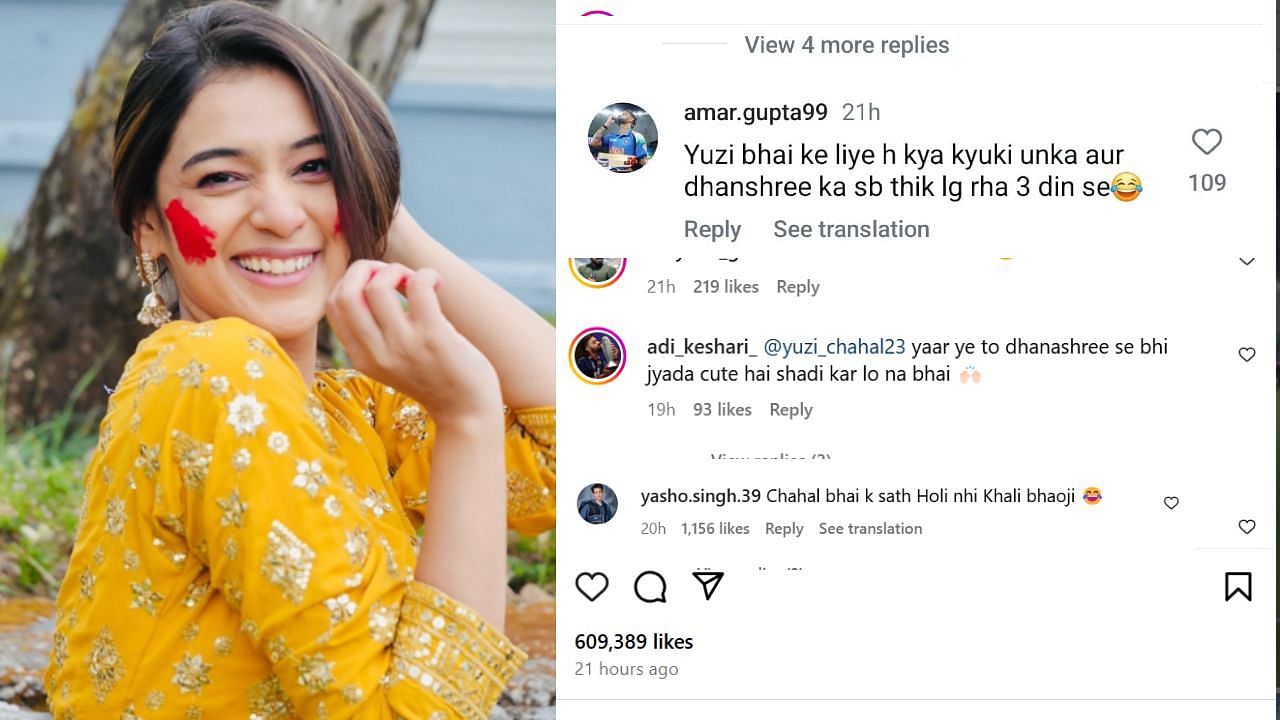 फैंस के कमेंट्स (photo credit: instagram/rj.mahvash)